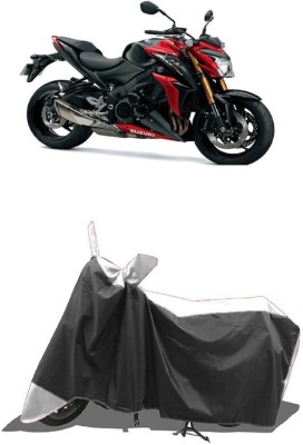 SUGASHRI Waterproof Two Wheeler Cover for Suzuki(GSX-S1000 ABS, White, Black)