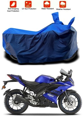 Mdstar Waterproof Two Wheeler Cover for Yamaha(YZF R15 V3, Blue, Blue)