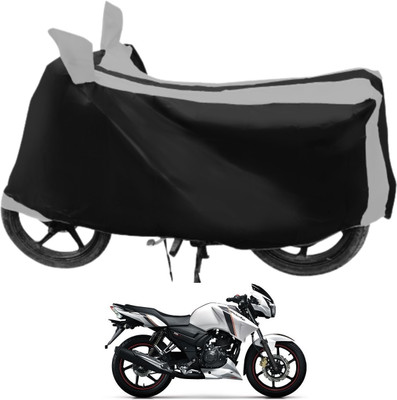 Euro Care Waterproof Two Wheeler Cover for TVS(Apache RTR 160, Silver)