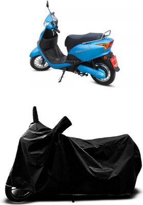 Mdstar Waterproof Two Wheeler Cover for Hero(Electric Optima Plus BS6, Black)