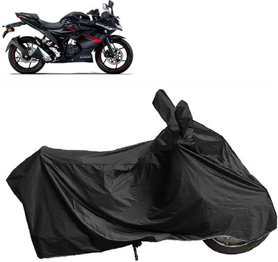 MMSSTAR Waterproof Two Wheeler Cover for Suzuki(Gixxer SF, Black)