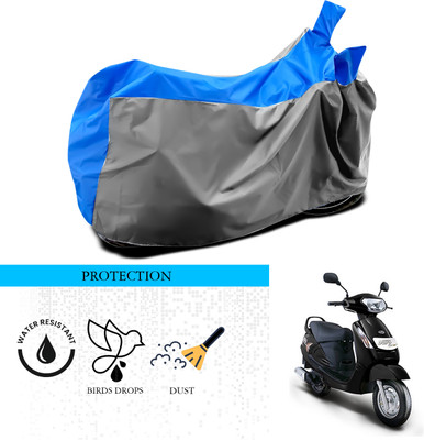ANTHUB Waterproof Two Wheeler Cover for Mahindra(Duro DZ, Grey, Blue)