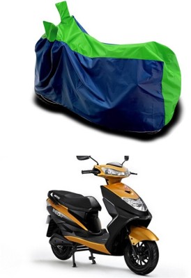 Mdstar Waterproof Two Wheeler Cover for Ampere(REO, Green)