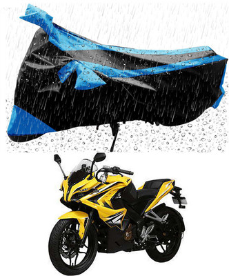Furious3D Two Wheeler Cover for Bajaj(Pulsar 200, Blue, Black)