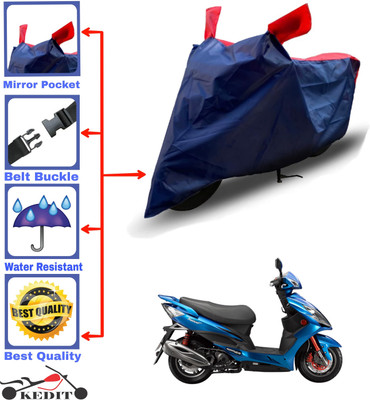 AASHTIK MART Two Wheeler Cover for Hero(Electric Zippy, Red, Blue)