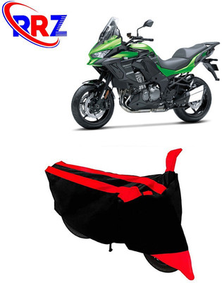 RRZ Waterproof Two Wheeler Cover for Kawasaki(Versys 1000, Black, Red)