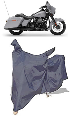 Amexride Two Wheeler Cover for Harley Davidson(Street Glide Special, Grey)