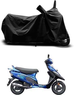 AASHTIK MART Two Wheeler Cover for TVS(Scooty Pep Plus, Black)