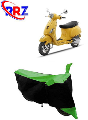 RRZ Waterproof Two Wheeler Cover for Vespa(ZX 125, Black, Green)