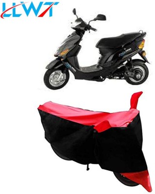 KPIND Waterproof Two Wheeler Cover for Hero(Electric Zippy, Black, Red)