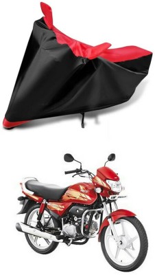 Ascension Two Wheeler Cover for Hero(HF Deluxe, Red, Black)