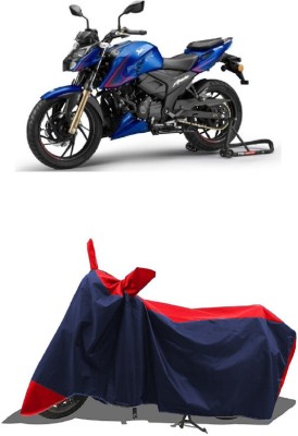 SUGASHRI Waterproof Two Wheeler Cover for TVS(Apache RTR 200 4V, Red, Blue)