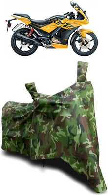 ATBROTHERS Waterproof Two Wheeler Cover for Hero(Karizma ZMR, Multicolor, Green)