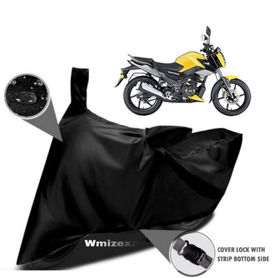 AutoGalaxy Waterproof Two Wheeler Cover for TVS(Black)
