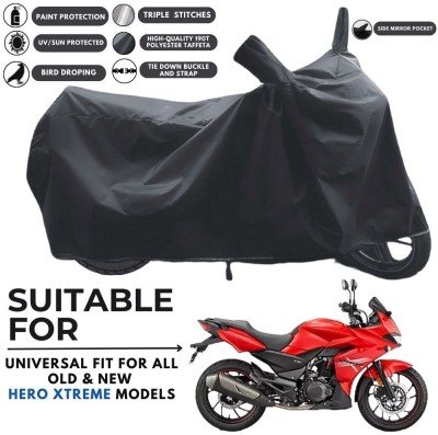 MADAFIYA Two Wheeler Cover for Hero(Xtreme 200S, Black)