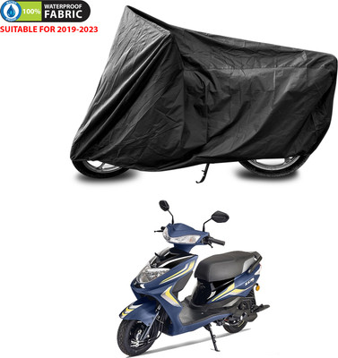 PAGORA Waterproof Two Wheeler Cover for Ampere(Zeal, Black)