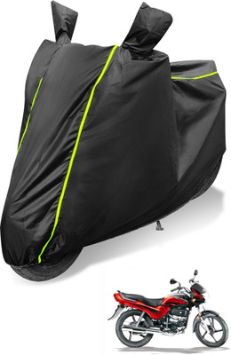 Auto Hub Waterproof Two Wheeler Cover for Hero(Passion Plus, Black)