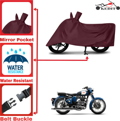 KEDIT Two Wheeler Cover for Royal Enfield(Classic 350, Maroon)