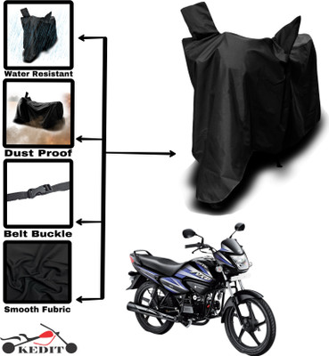 AASHTIK MART Two Wheeler Cover for Hero(Splendor NXG, Black)