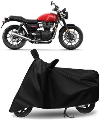 AUTO PEARL Two Wheeler Cover for Triumph(Street Twin, Black)