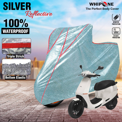 Whipone Waterproof Two Wheeler Cover for Ola(Silver)
