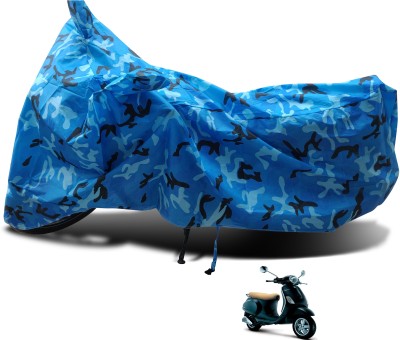 Euro Care Waterproof Two Wheeler Cover for Vespa(Vespa, Blue)