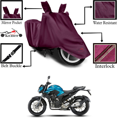 KEDIT Two Wheeler Cover for Yamaha(FZ S FI (V 2.0), Maroon)