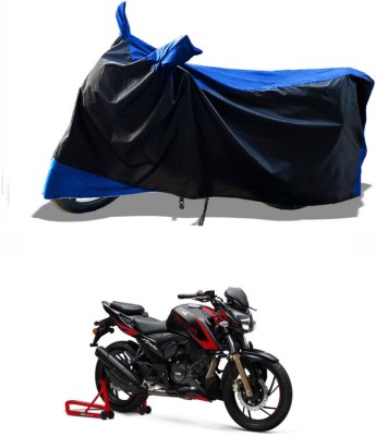 AESTRYD Two Wheeler Cover for TVS(Apache RTR 200 4V, Blue)