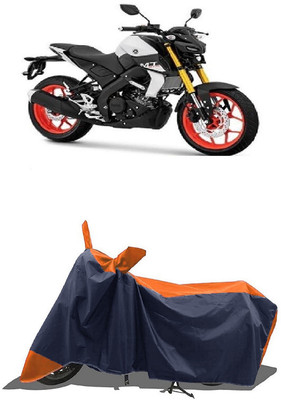 SUGASHRI Waterproof Two Wheeler Cover for Yamaha(MT-15 BS6, Orange, Blue)