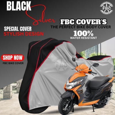 FBC Waterproof Two Wheeler Cover for Honda(Dio, Black)