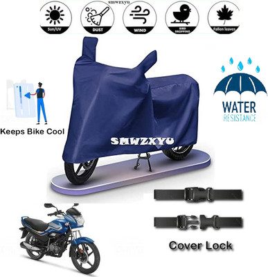 smwzxyu Waterproof Two Wheeler Cover for Hero(Splendor, Blue)