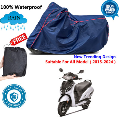 AUTOCAD Waterproof Two Wheeler Cover for Honda(Activa 5G, Blue, Red)
