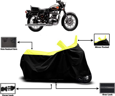 Amexride Two Wheeler Cover for Royal Enfield(Bullet 350 Twinspark, Yellow)