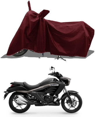 DeepShakshi AUTOMOTIVE Waterproof Two Wheeler Cover for Suzuki(Hayate EP, Maroon)