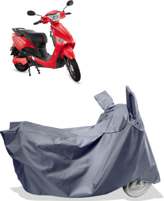 Amexride Two Wheeler Cover for Hero Electric(Electric Optima, Grey)