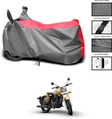 PAGORA Waterproof Two Wheeler Cover for Royal Enfield(Classic 350 Signals, Grey)