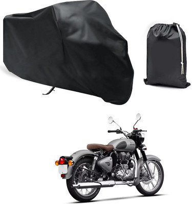 CODOKI Waterproof Two Wheeler Cover for Royal Enfield(Classic Gunmetal, Black)