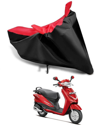 KEDIT Two Wheeler Cover for Hero(Duet LX 110CC BS6, Red, Black)