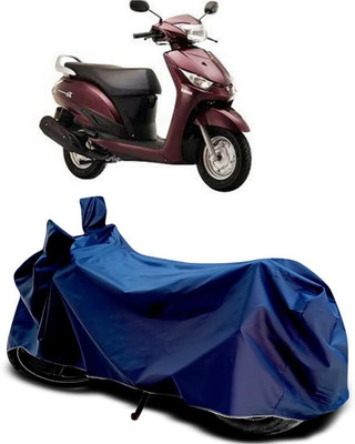 AASHTIK MART Two Wheeler Cover for Yamaha(Alpha BS6, Blue)