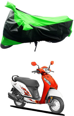 Mdstar Waterproof Two Wheeler Cover for Honda(Activa, Green, Black)