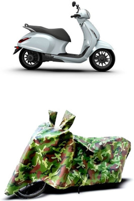 APNEK Waterproof Two Wheeler Cover for Bajaj(Urbanite Chetak, Multicolor)