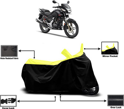 Amexride Two Wheeler Cover for Hero(CBZ TYPE 1, Yellow)