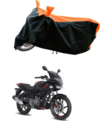 DeepShakshi AUTOMOTIVE Waterproof Two Wheeler Cover for Bajaj(Pulsar 180, Orange)