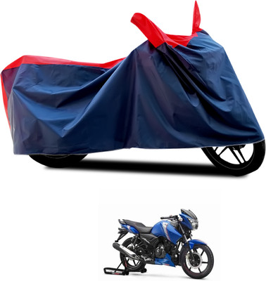 PAGORA Waterproof Two Wheeler Cover for TVS(Apache RTR 180, Black, Red)