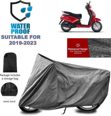 GOSHIV-car and bike accessories Waterproof Two Wheeler Cover for Mahindra(Gusto 125 BS6, Grey)