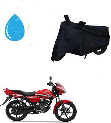 DeepShakshi AUTOMOTIVE Waterproof Two Wheeler Cover for TVS(Pheonix, Black)