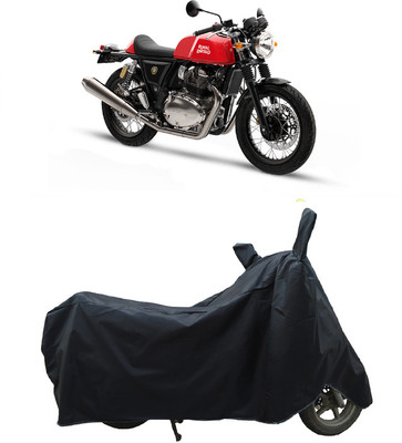 Coxtor Waterproof Two Wheeler Cover for Royal Enfield(Continental GT, Black)