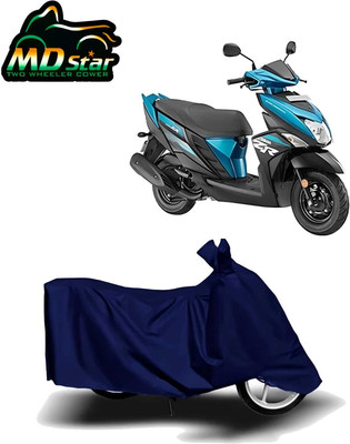 Mdstar Waterproof Two Wheeler Cover for Yamaha(Ray ZR, Black)