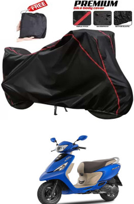 DeepShakshi AUTOMOTIVE Two Wheeler Cover for TVS(Scooty Zest 110, Black)