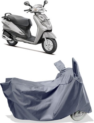 Amexride Two Wheeler Cover for Hero(Duet VX 110CC, Grey)
